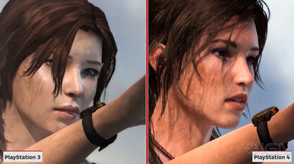 IGN's comparison footage goes a long way to show the visual improvement in Lara's face...